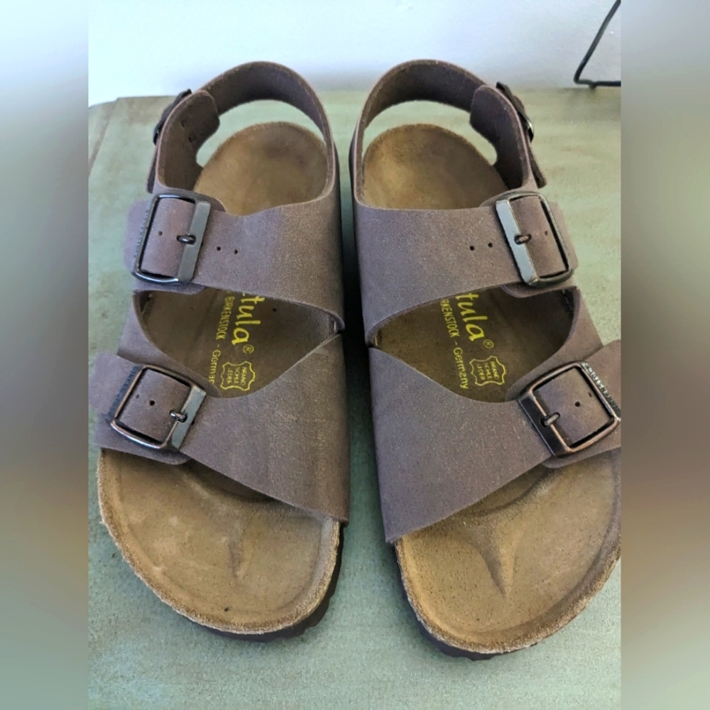Birkenstock Unisex Betula Sandals Slides Brown Leather -M4/L6 37-240